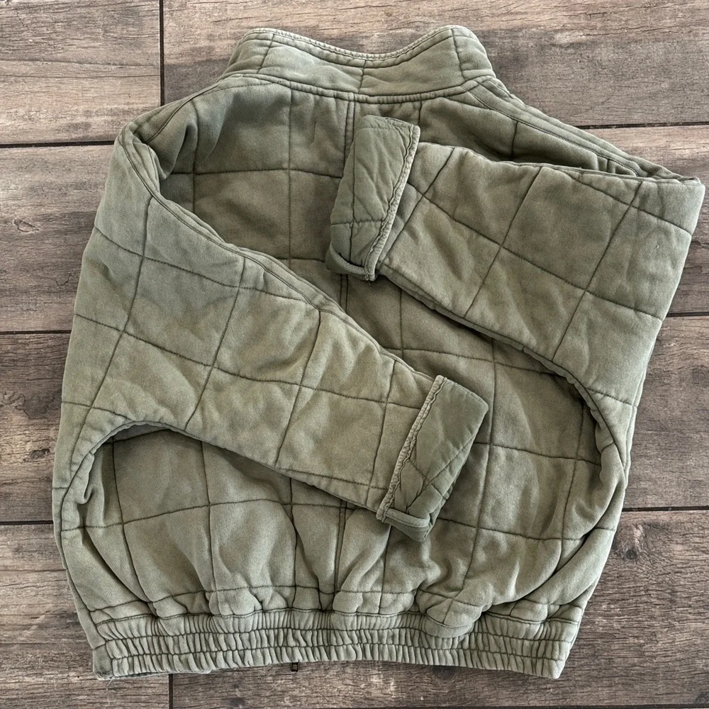 Free People Olive Quilted Jacket - Picture 5 of 5